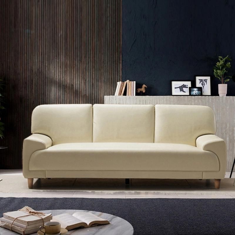 Chinese Real Leather Modern Furniture Home Living Room Chesterfield Sofa