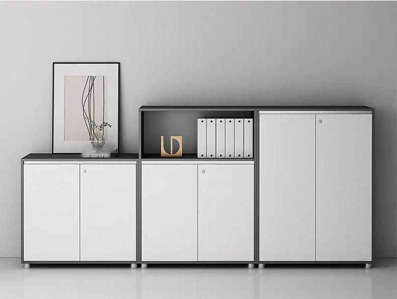 Modern New Wood Design Furniture 2 Door Bookshelf Executive Storage Office Filing Cabinet