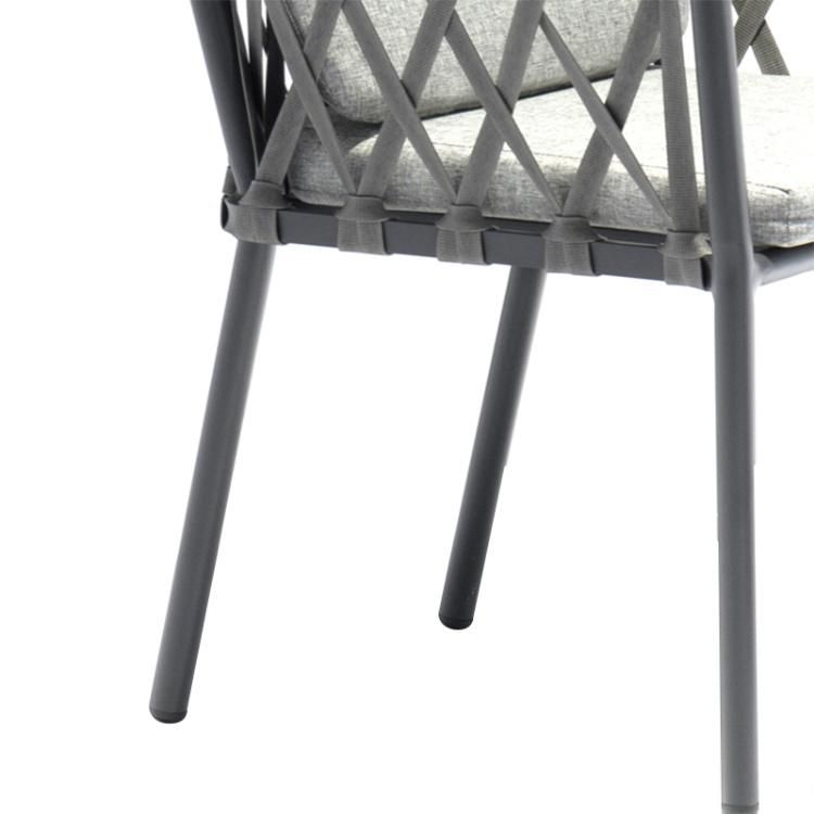Hot Sell All Weather Cheap Modern Patio Wicker Rope Outdoor Rattan Dining Chair