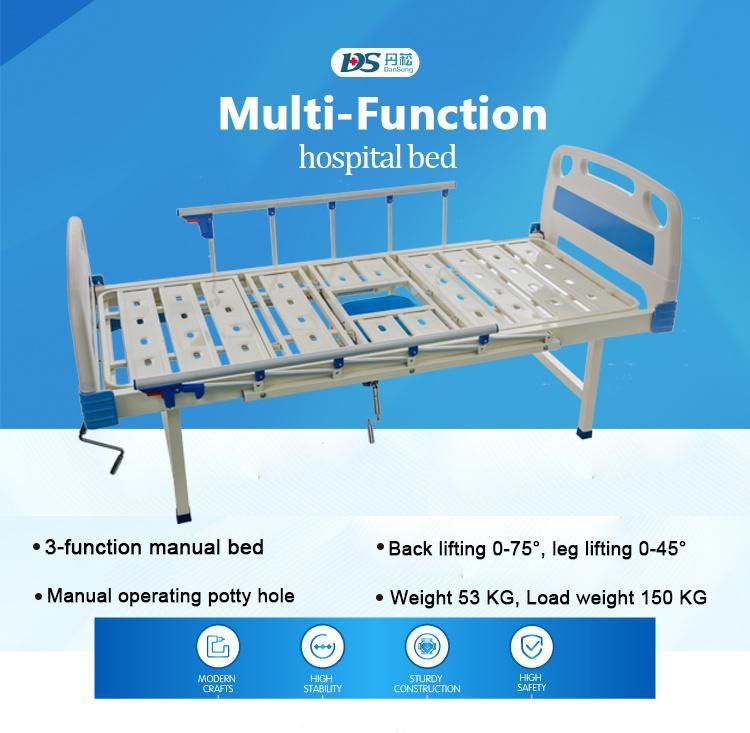 Beautiful Coated Steel Hospital Appliance Modern Manual Children Cartoon Treatment Care Bed Manufacture