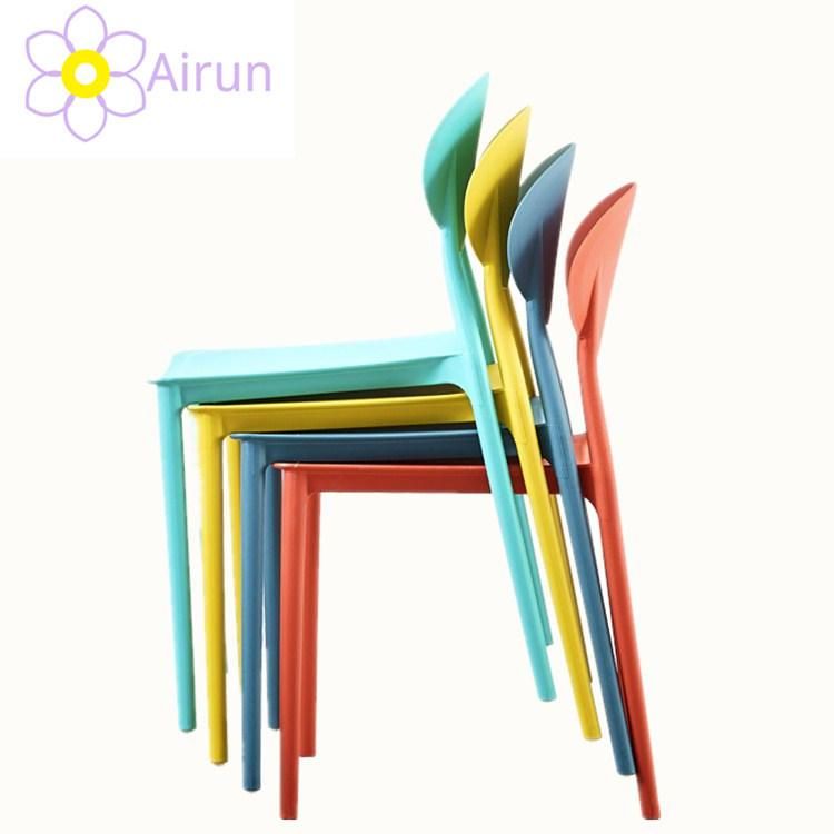 Made in China Italian Design Plastic Garden Chair Polypropylene Plastic Chair Stackable Plastic Chair