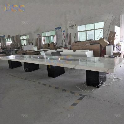 Long Conference Table Large Office Marble 20FT Conference Table