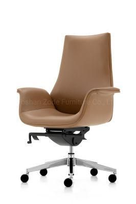 Zode MID Back PU Leather Furniture Staff Office Chair Height Adjustable Swivel Office Computer Chair