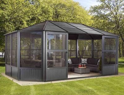 Modern Outdoor Backyard Waterproof Aluminium Pergola Pavilion