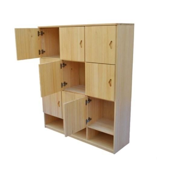 Modern Wooden School Furniture Kindergarten Locker Side Cabinet