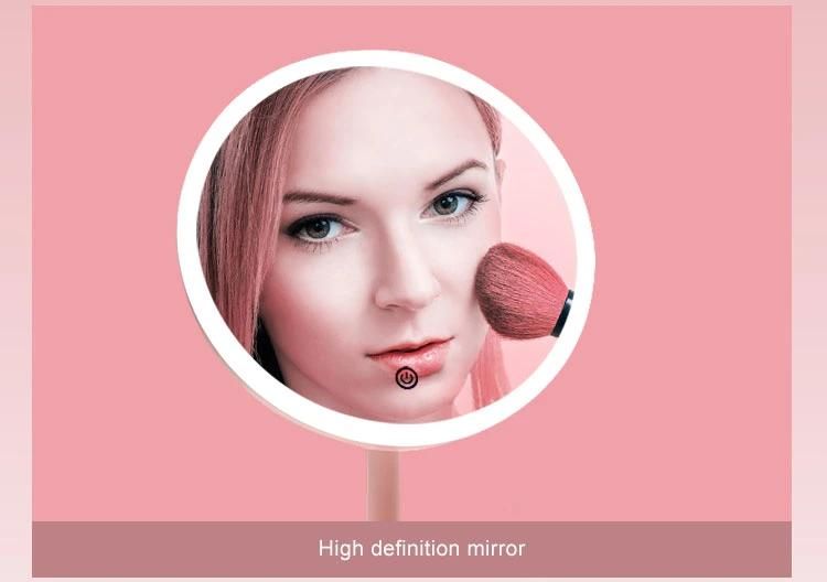 Rechargeable LED Lighted Vanity Makeup Mirror 1X/10X Magnification