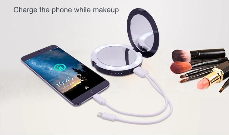 Hot Sale Portable Mirror with Lights for Personal Handheld Makeup