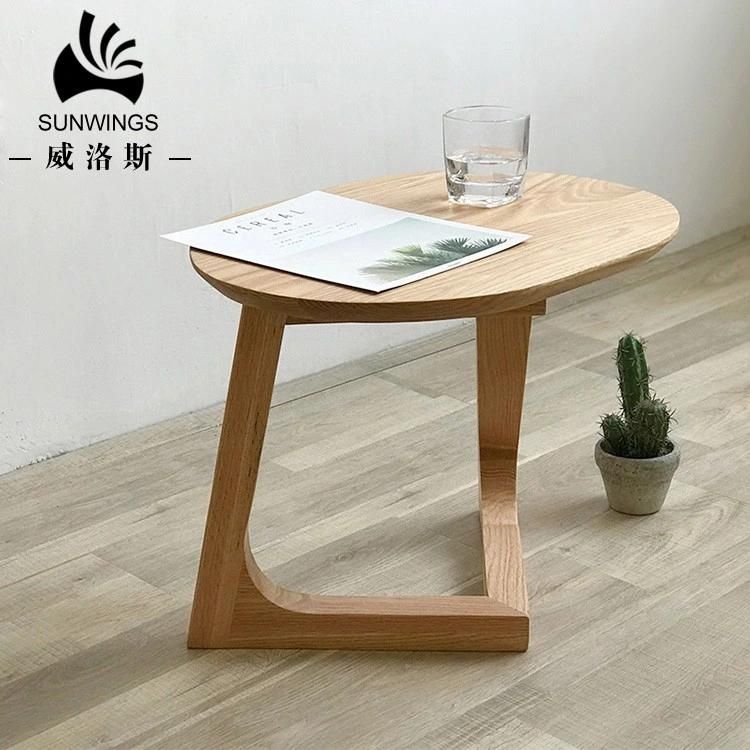Good Price Living Room Tea Table Dissymmetric Oval Shape