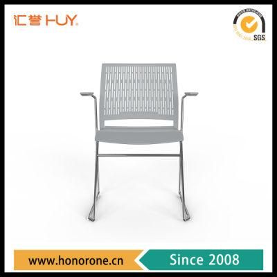 12mm Solid Chrome Metal Legs Conference Room Chairs