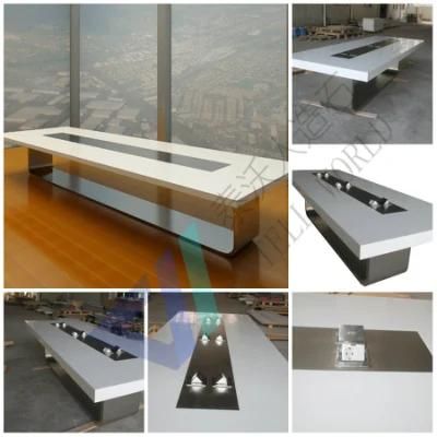 2015 Hot Sale Conference Table Design for Meeting Room Marble Meeting Table