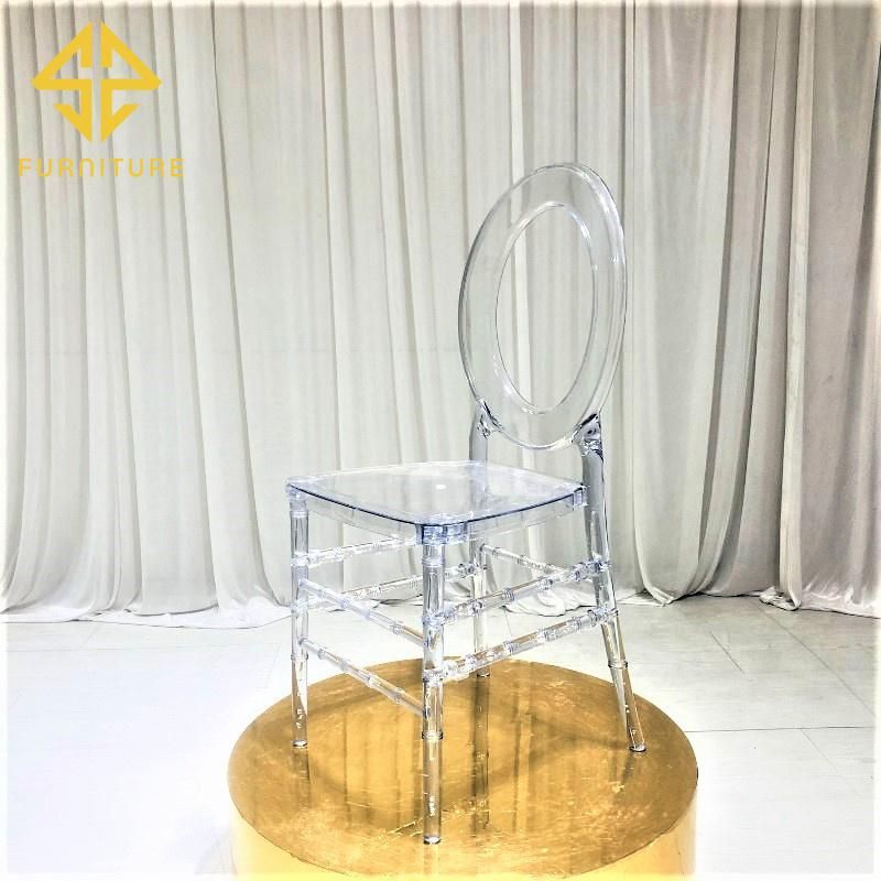 Sawa Unqiue Oval Back Design Plastic Tiffany Chairs for Event Wedding Banquet