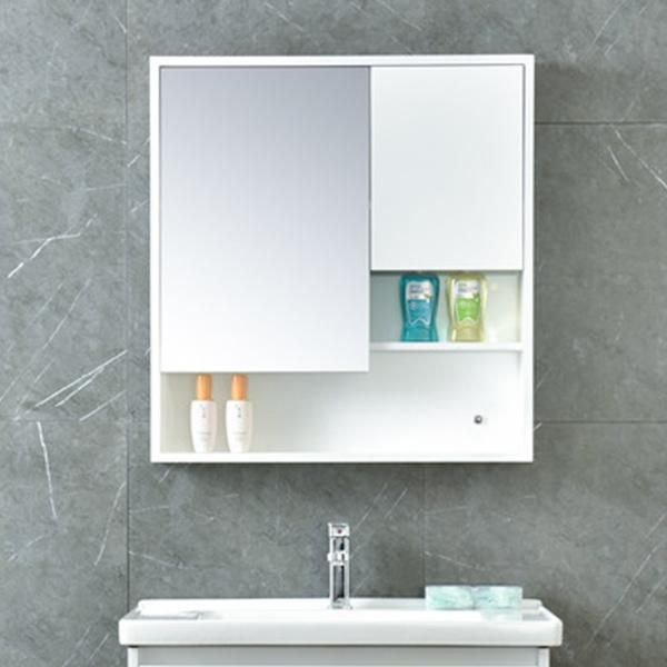 White Modern Hotel Single Sink Sanitary Ware Wall Cabinet Bathroom Vanity