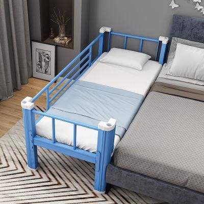 Children&prime;s Bed Splicing Bed Widened Single-Layer Bed with Guardrail