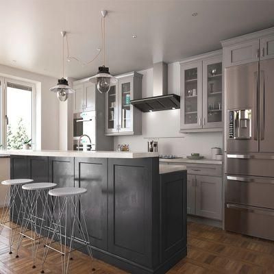 Simple Design Prefab UV Chipboard Kitchen Cabinets Set Furniture Design Foshan Factory Custom Modern Wood Kitchencabinet