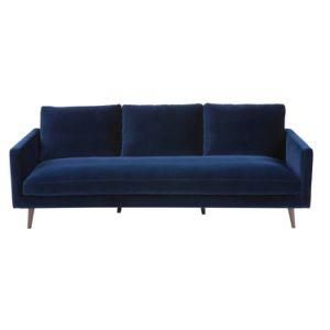 Modern Leisure Wooden Fabric Velvet Home Hotel Office Outdoor Garden Furniture Sofa for Living Room and Bedroom