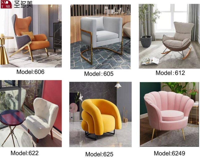 Colors PU Leather Living Room Furniture Leisure Chairs