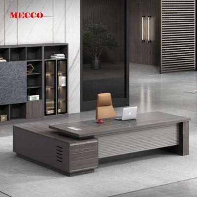 Home Computer CEO Boss Roomy Durable Surface Executive Customized Wooden Office Table with Drawers