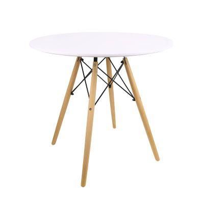 Simple Nordic Designs Kitchen Dining Room Furniture Dining Restaurant MDF Wood Round Cafe Table