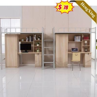 Modern Design Student Dormitory Furniture Beds with Wardrobe and Computer Desk Metal Bunk Bed