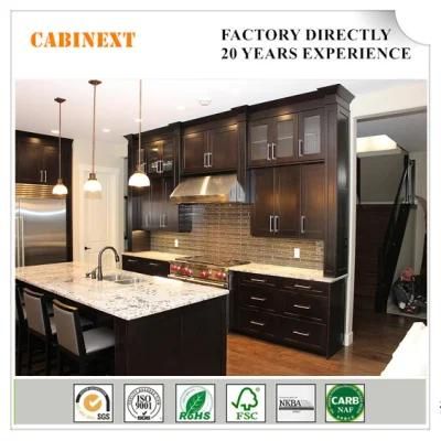 Modern Kitchen Cabinets Solid Wood White Grey Espresso Lacquer Wholesale