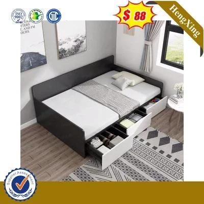 Modern Bedroom Furniture Wooden Simple Single Children Kids Beds with Bookcase