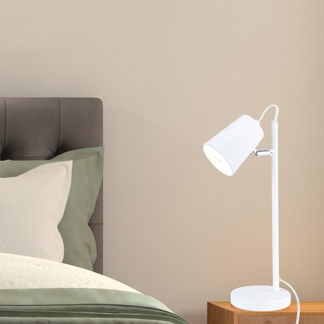 How Bright Promotion Table Lamp Indoor Modern Style E14 White or Black Color for Home Office Bedroom Desk Table Lamp