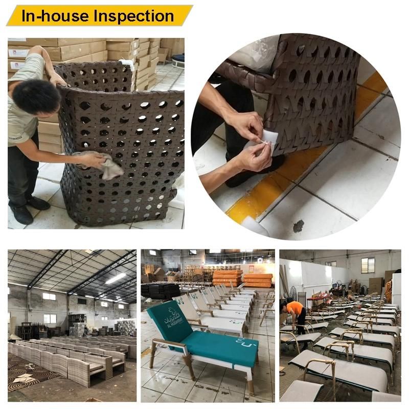 Chinese Modern Outdoor Garden Home Furniture Aluminum Leisure Rope Woven Balcony Set Arml Chair