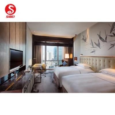 Custom Made 5 Star Hotel/ Villa /Apartment Modern Wooden Bedroom Guest Room Hospitality Furniture Sets