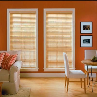 Heat Insulated Black Wood Venetian Blinds