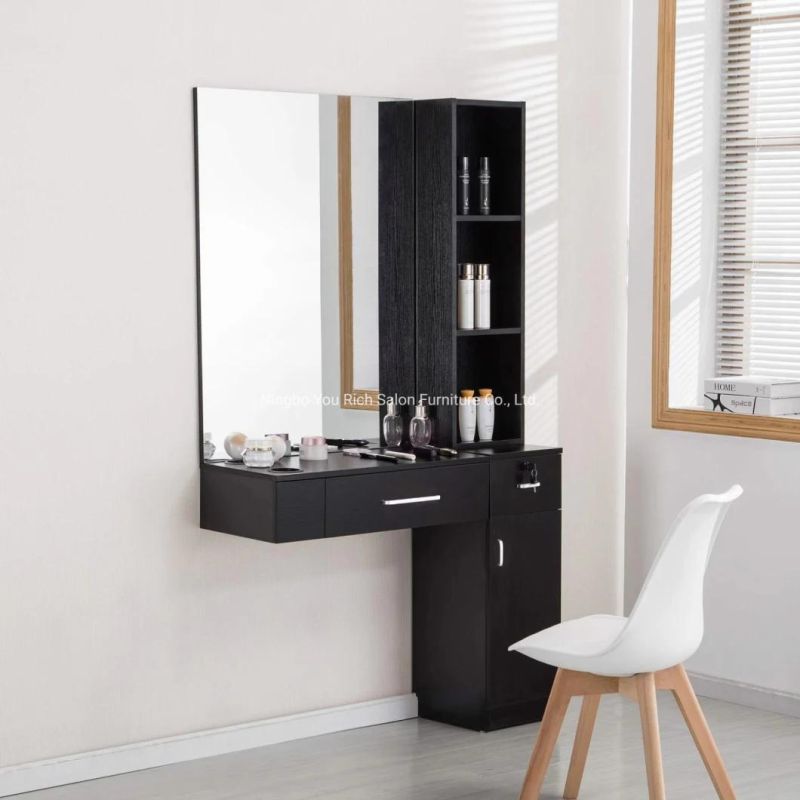 Barberpub Salon Station Hair Styling with Mirror Beauty Salon SPA Cabinet