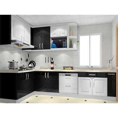 Good Price Apartment Hotel Project Use Modular Modern Wooden Melamine Laminate Kitchen Cabinets