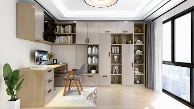 Living Room Home Aluminum Tempered Glass Book Shelf Cabinet