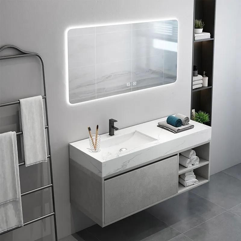 35" Floating Bathroom Vanity with Single Sink Wall Mounted Cabinet