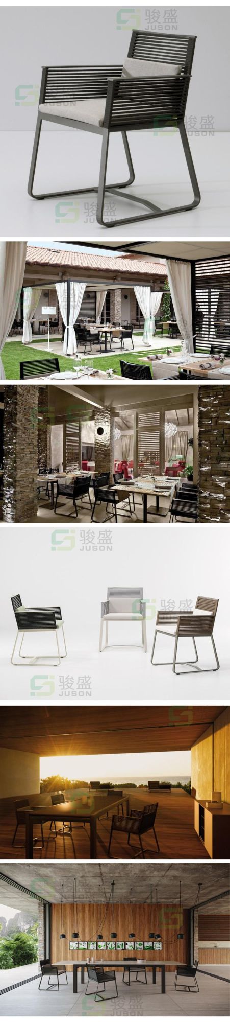 Hot Sale Modern Hotel Furniture Outdoor furniture Patio Dining Table Set Rattan Garden Set Living Room Dining Chair