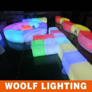 Rotating Plastic LED Light up Outdoor Furniture