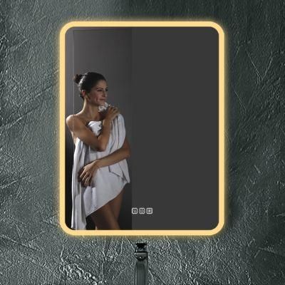 Modern Style Anti-Fog Mirrors Smart Clock Bathroom Mirror with LED and Dressing Mirror
