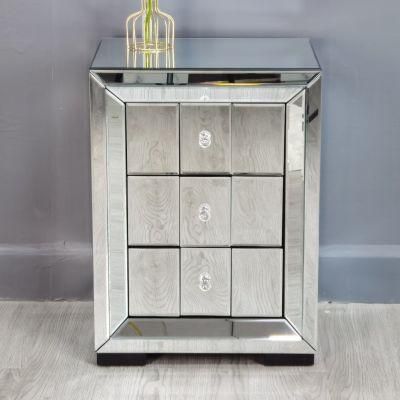 Modern High End Glass Furniture Mirror Night Stand