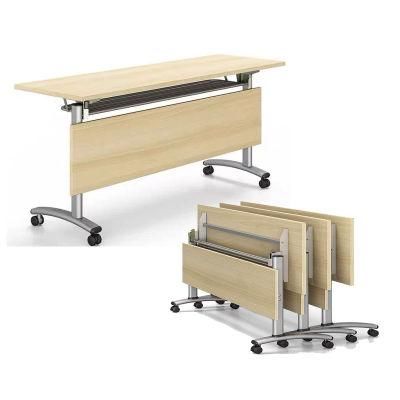 Modern Cheap Office Desk Metal Legs Folding Computer Table for Two People