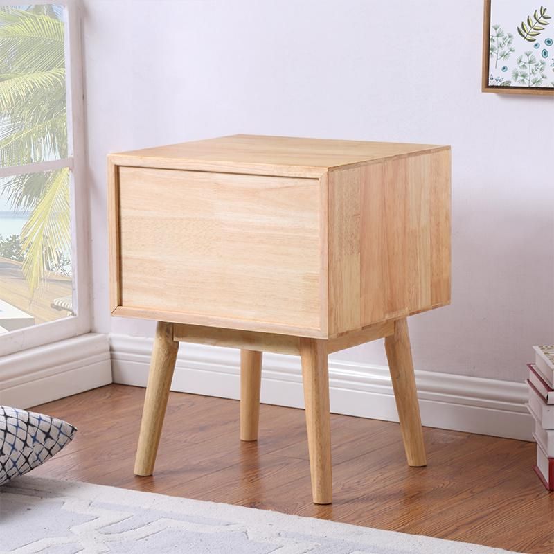 Light Luxury Nordic Solid Wood Mini Bedside Table Night Table