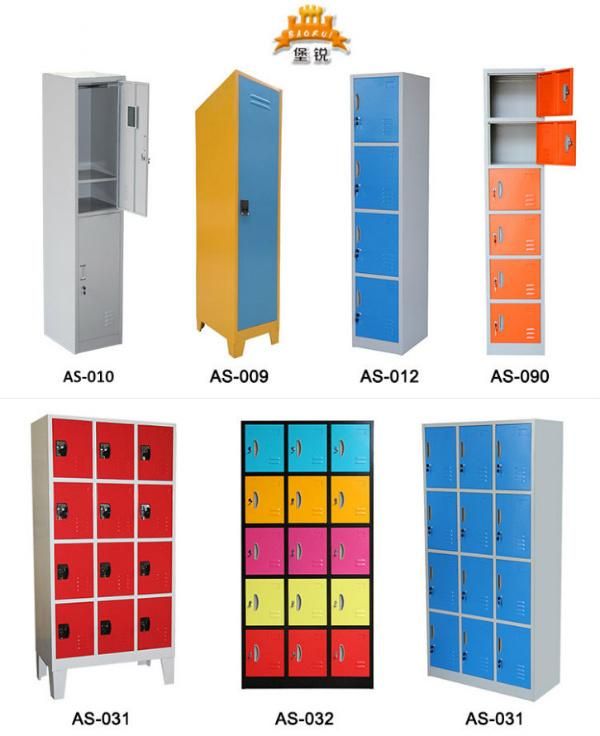 Fas-009 Modern Knock Down Single Door Staff Metal Clothing Cabinet Steel Locker