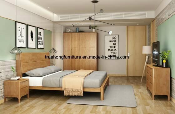 High Quality Nature Wood Wardrobe Hotel Bedroom Furniture Wardrobe All in Nature Wood Wardrobe Furniture