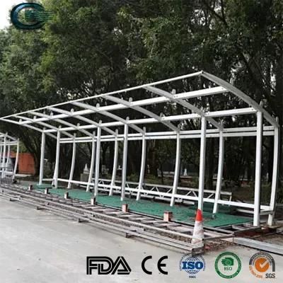Huasheng Modern Bus Stop Shelter China Bus Stand Factory Solar Modern Smart Bus Stop Shelter Metal Material Solar Powered Outdoor Bus Shelter