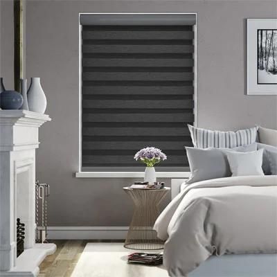 Home Decoration Manual / Motorized Zebra Fabric Blackout Shade Roller Blinds