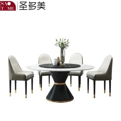 Modern Slate Furniture Small Waist Round Dining Table