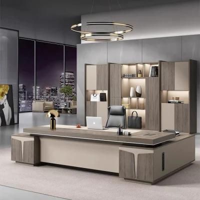 Exclusive Boss Table L Shape Luxury Executive Office Desk