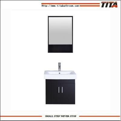 Modern Hotel Wall Mounted MDF Lacquer Bathroom Vanity Furniture with Mirror