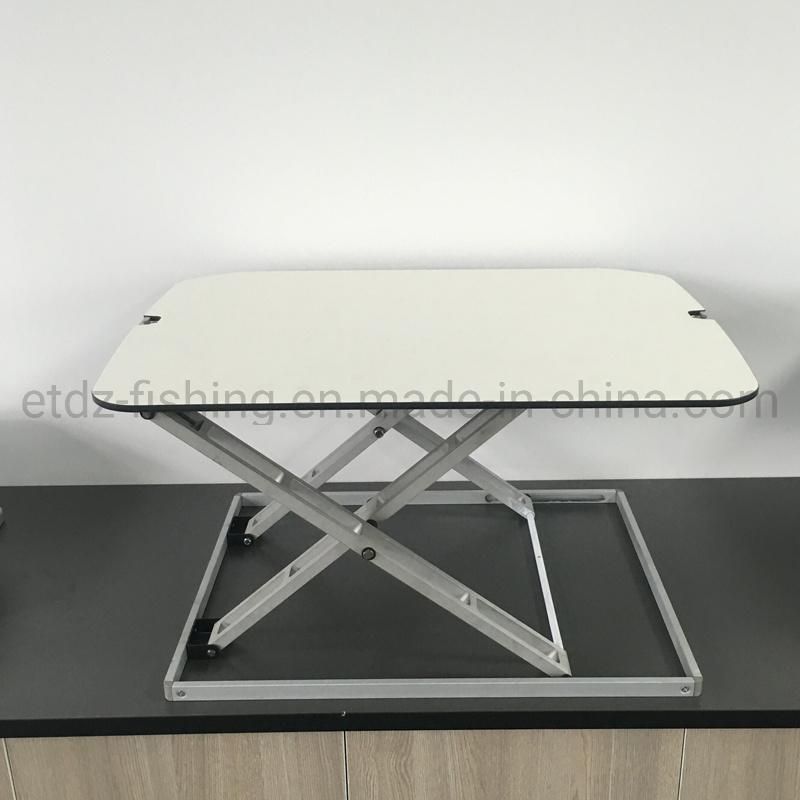 Metal Table Base with Adjustable Glides Pneumatic Desk Converters