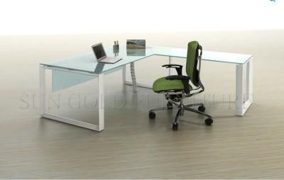 L Shape Elegant White Office Desk, Modern Desk (SZ-OD171)