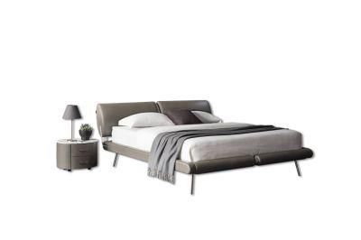Latest Home Furniture Bedroom Furniture King Bed Double Bed Leather Bed in Modern Style Fashion