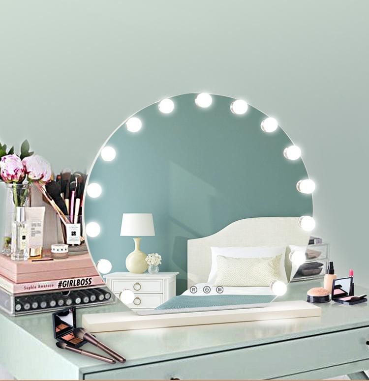 MDF Base Hollywood LED Vanity Mirror Bathroom Products Mirror